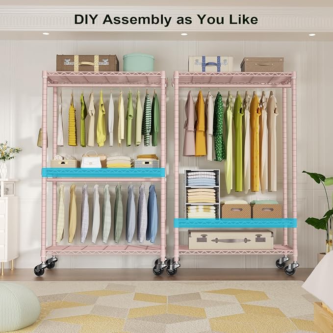 FUTASSI P3 Rolling Clothes Rack, Clothing Racks - Image 4