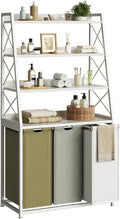 Laundry Basket, 3 Section Laundry Hamper by Herture