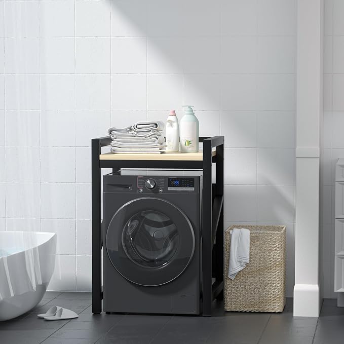 Washer Dryer Stacking Rack Kit 29.5in, Over the Washer and Dryer Storage Shelf - Image 6