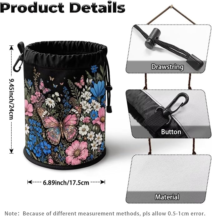 Floral Butterfly Clothespin Holder - Image 7