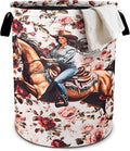 Western Girl Floral Laundry Basket Laundry Hamper by bassyilCustomizedforlife