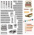 CRASPIRE Reading Journal Clear Stamps to Be Read Favorite Book Title Author by CRASPIRE