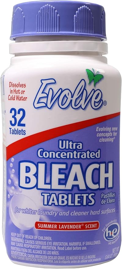 Evolve Concentrated Bleach Tablet 32 ct Summer Lavender by Evolve