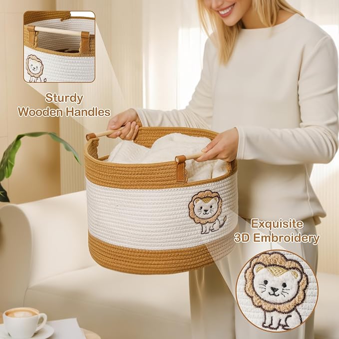 Toy Storage Bin Box for Kids Stuffed Animal Storage Basket for Blanket Baskets - Image 5