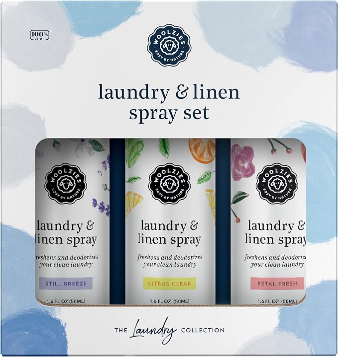 Woolzies Laundry Essential Oil Linen Spray Set | Use by WoolziesHomeEssentials