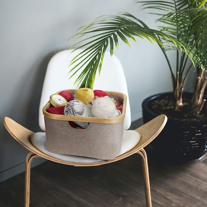 Foldable Bamboo Laundry Hamper without Lid - Image 5