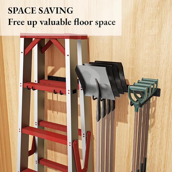 Folding Chair Storage Rack for Garage, Utility Hooks for Lawn, Beach & Camping - Image 2