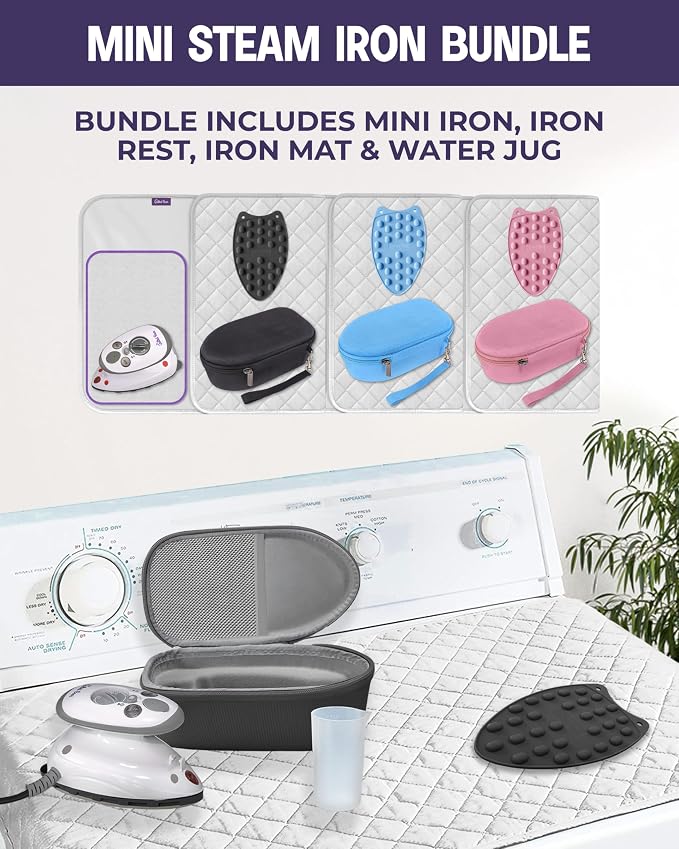 The Quilted Bear Mini Iron, Rest & Ironing Mat - Image 3