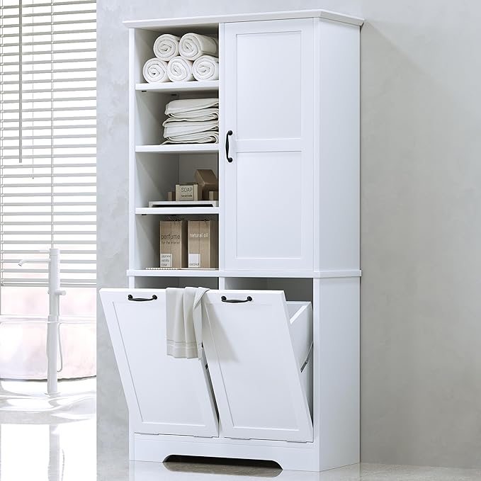 68" Tall Bathroom Storage Cabinet by Merax