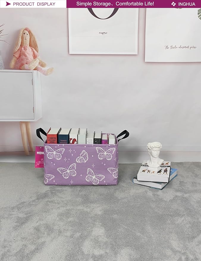 Rectangular Storage Basket Fabric Organizer Bin - Image 4