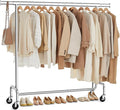 SONGMICS Clothes Rack with Wheels, Heavy-Duty Garment Rack with Extendable by SONGMICSbySONGMICSHOME