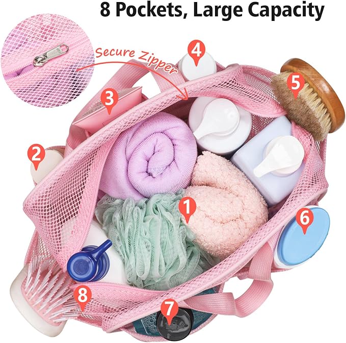 F-color Mesh Shower Caddy Portable - Image 6