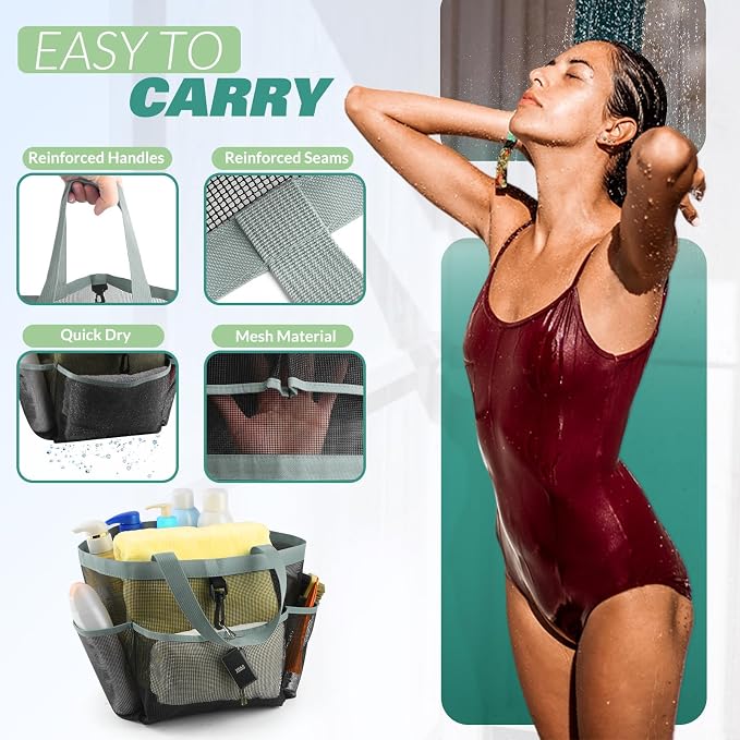 Mesh Shower Caddy Portable for College Dorm Room Essentials - Image 4