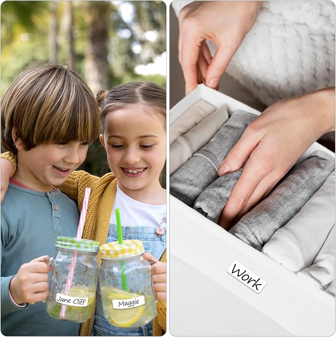 100Pcs Clothing Labels No Iron Waterproof Self-Stick Fabric Labels - Image 5