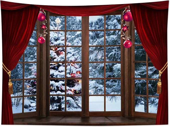 LB Winter Forest Tapestry, Christmas Pine Tree - Image 5