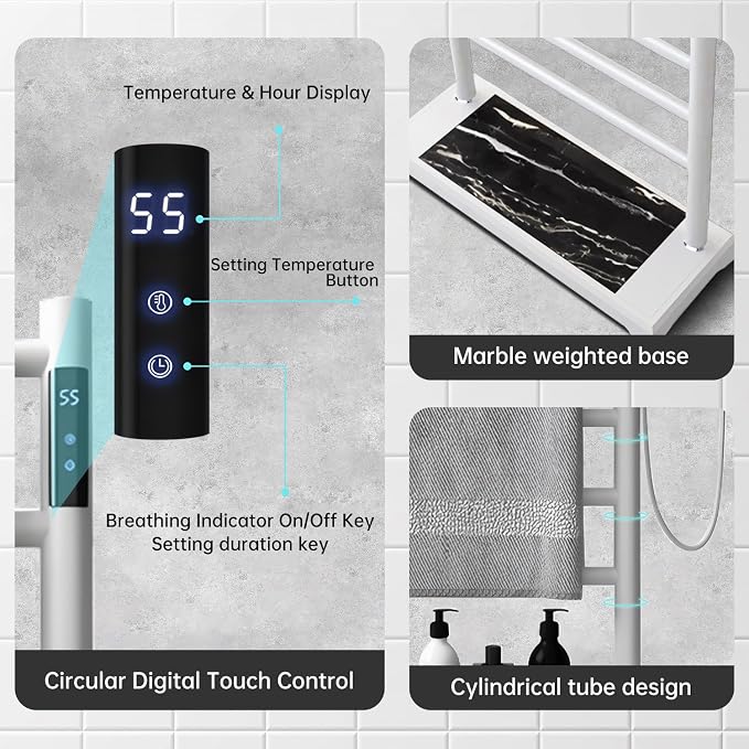 Freestanding Heated Towel Rack - Image 3