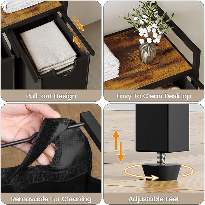 Laundry Hamper, Laundry Basket, Laundry Sorter - Image 3