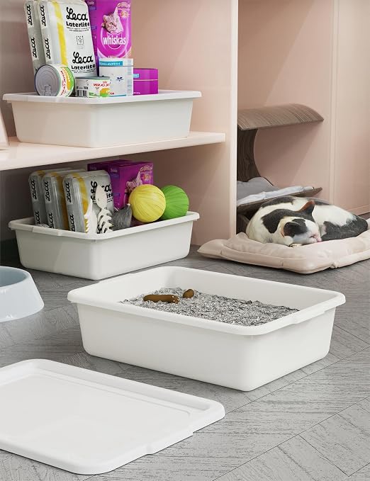White 13 L Commercial Bus Tubs/Tote Box - Image 4