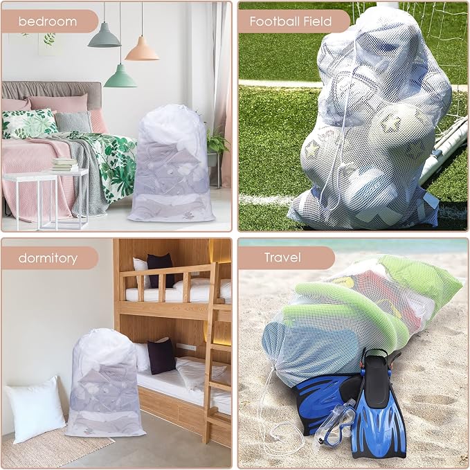 Meowoo Large Mesh Laundry Bag, 24×36inch Heavy Duty Mesh Laundry Bags - Image 5