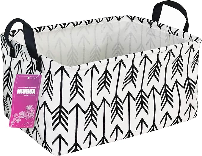 Rectangular Storage Basket Fabric Organizer Bin by INGHUA