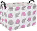 Elephant Baby Storage Bin Pink Elephant Decor by TIBAOLOVER