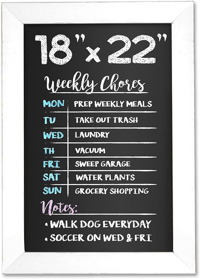 Ilyapa Rustic Wooden Magnetic Kitchen Chalkboard Sign by Ilyapa