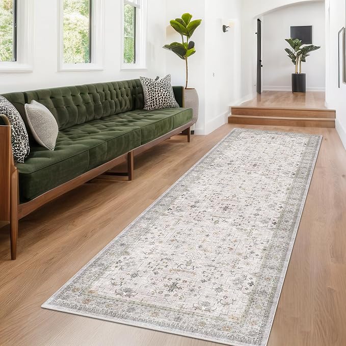 Floral 3x8 Wide Hallway Runner - Image 6