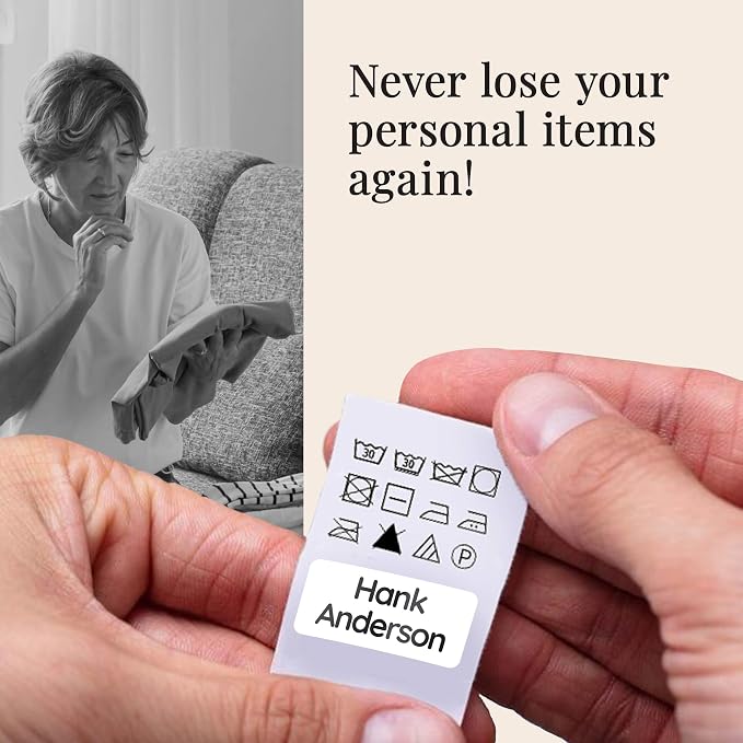 Clothing Labels for Nursing Home White - Image 2
