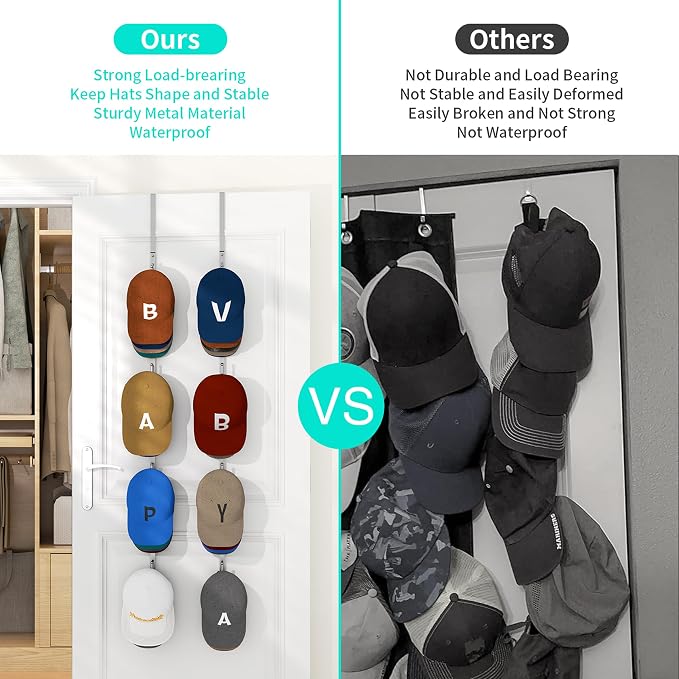 HapiRm Over Door Hat Rack - Image 4