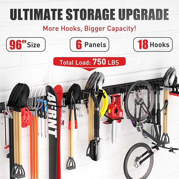 Garage Tool Organizer Wall Mount 96 inches - Image 2