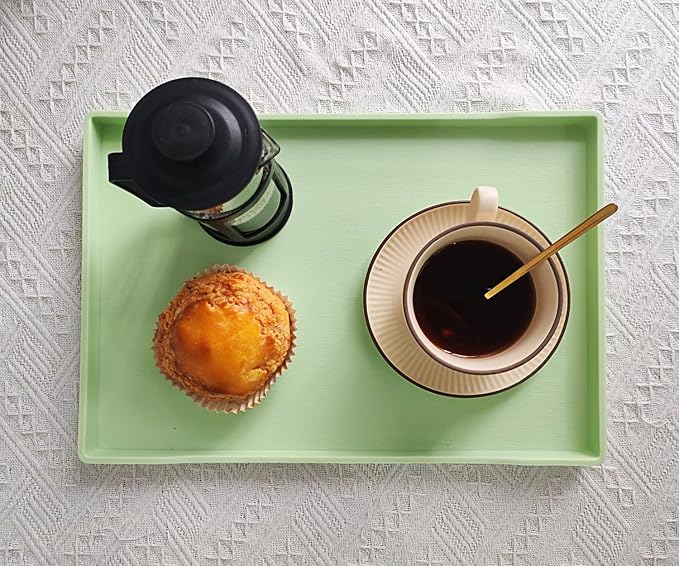 Green Serving Tray, Laegr Tray for Serving Accessory, Perfume and Display Use. - Image 5