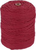 HARFINGTON Natural Macrame Cord 3mm x 328 Yards 4 Strand Twisted Cotton Macrame by HARFINGTON