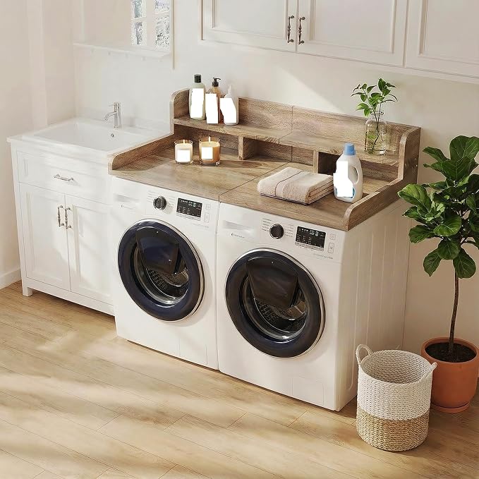 Washer Dryer Countertop with Non-Slip Pads&Edge Guard–Laundry Countertop Over - Image 5