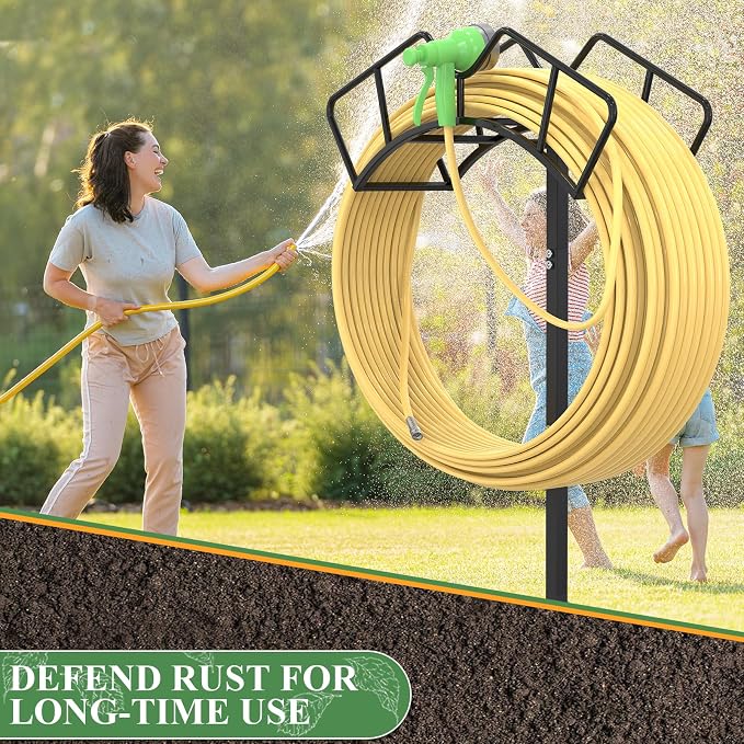 Super Stable Garden Hose Holder, Removable Water Hose Holders Stand Holds - Image 5
