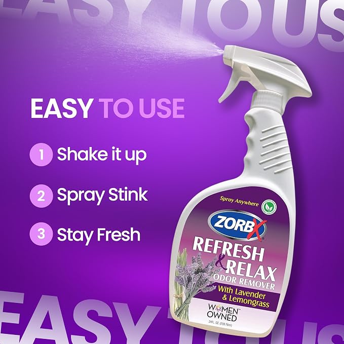 ZORBX Lavender & Lemongrass Spray, 24 Oz - Image 9