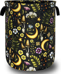 Cute Mushroom Laundry Basket Foldable Retro Moon Mushrooms Laundry Hamper by SELIONLIKN