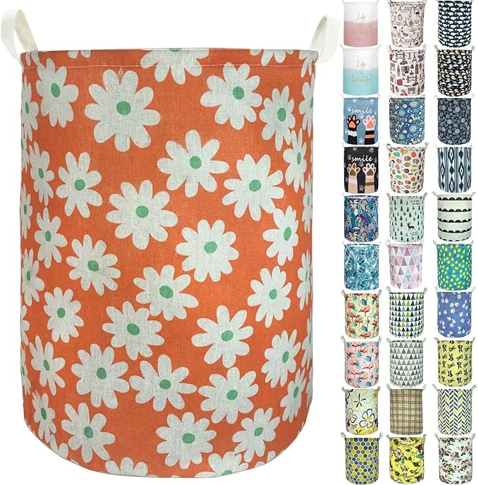 Merdes 19.7’’ Waterproof Foldable Laundry Hamper, Dirty Clothes Laundry Basket by Aouker