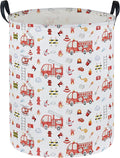 Fire engine Laundry Hamper, Kids Storage Basket by Sanjiaofen