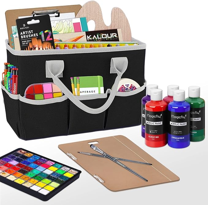 Godery Desktop Tote and Organizer, Teacher Helper Bag - Image 3