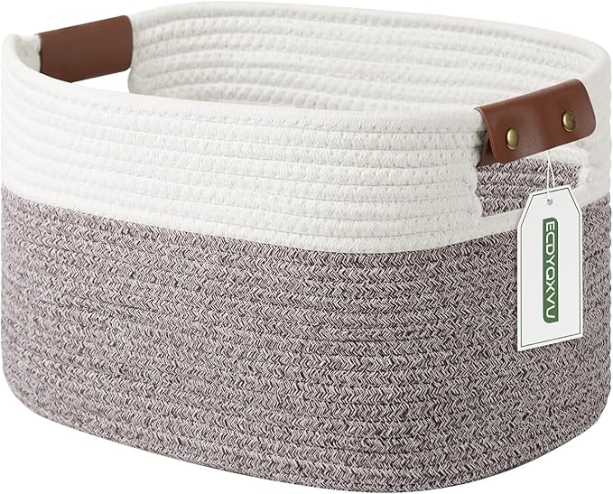 Cotton Rope Basket, Storage Baskets by ECDYQXVU