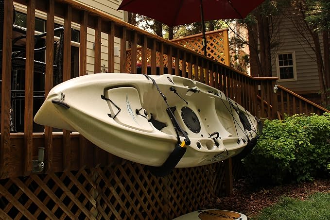 Suspenz Kayak Storage Rack, Big EZ Padded Wall Hangers/Hooks - Image 2
