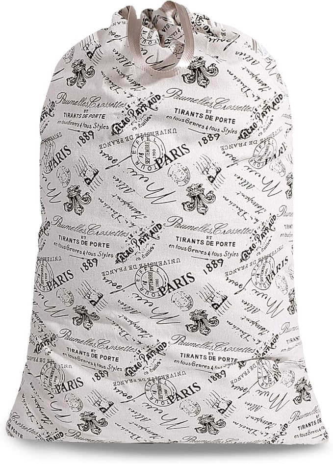 Extra Large Laundry Bag with Drawstring and Handle, Heavy Duty Travel Dirty by SANFERGE