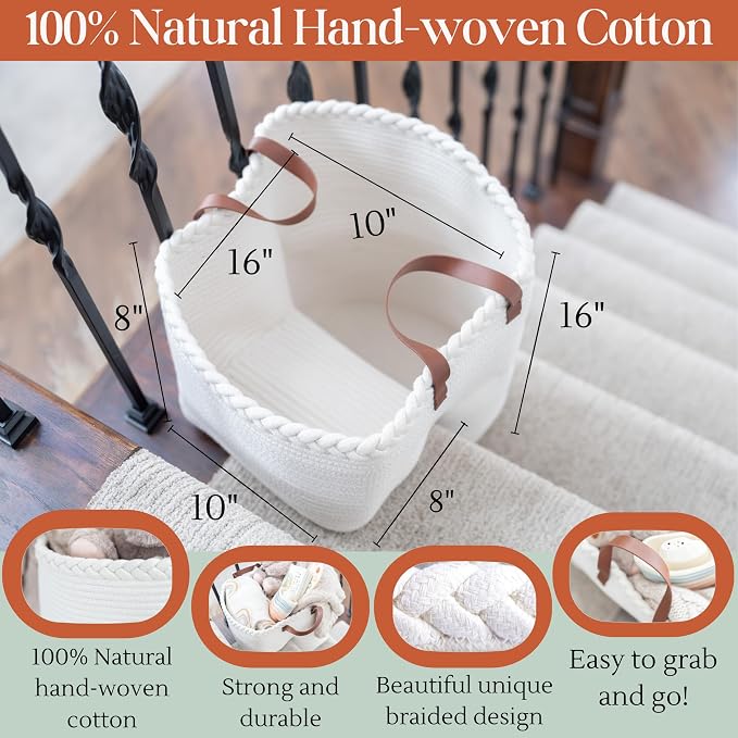 Stair Basket for Carpeted & Wooden Stairs - Image 4