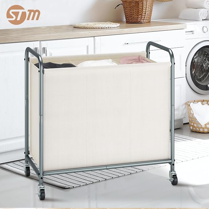 STORAGE MANIAC Rolling Laundry Hamper, 165L Laundry Basket - Image 7