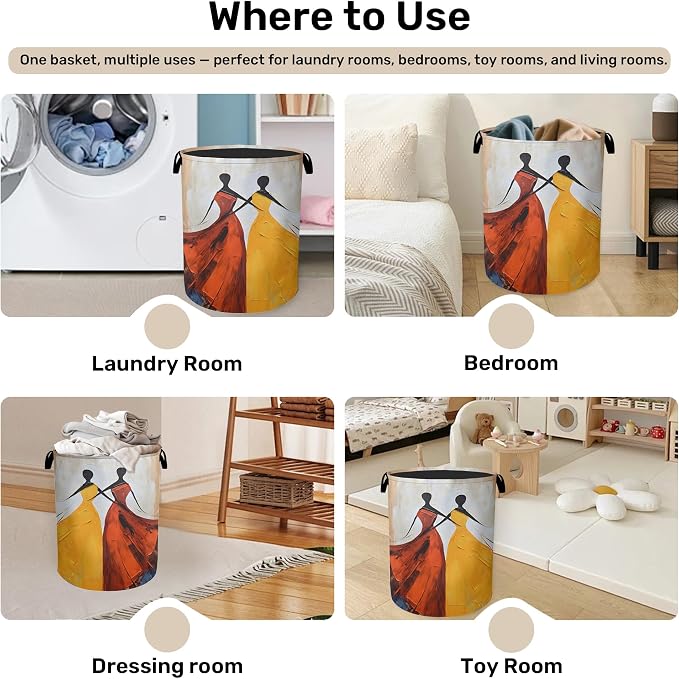 Black Girl Dancing Laundry Basket - Image 4