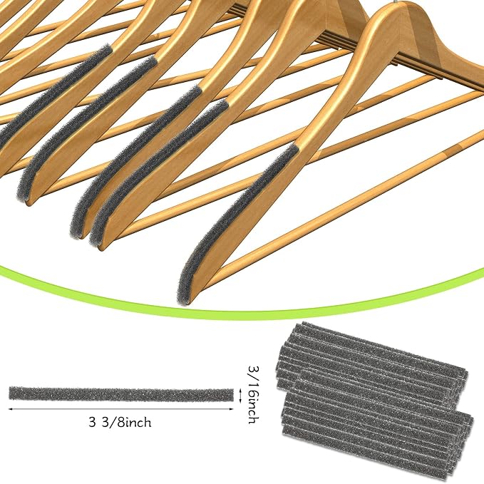Chengu 400 Count Hanger Grips Self Sticking Foam Protection Strips Adhesive - Image 2