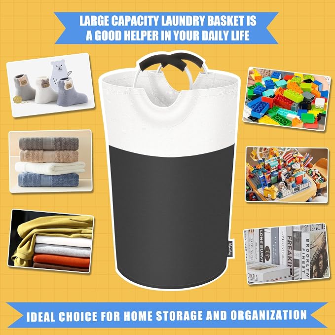 125L Laundry Basket, Collapsible Laundry Hamper - Image 5