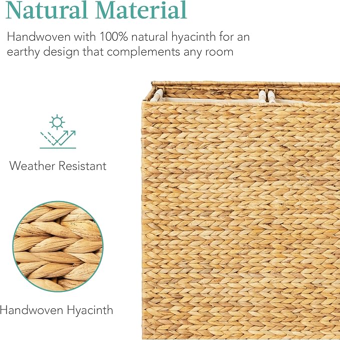Best Choice Products Large Double Laundry Hamper - Image 5