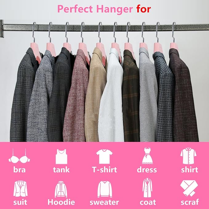 DEDU Plastic Extra Wide Shoulder Suit Hangers - Image 6