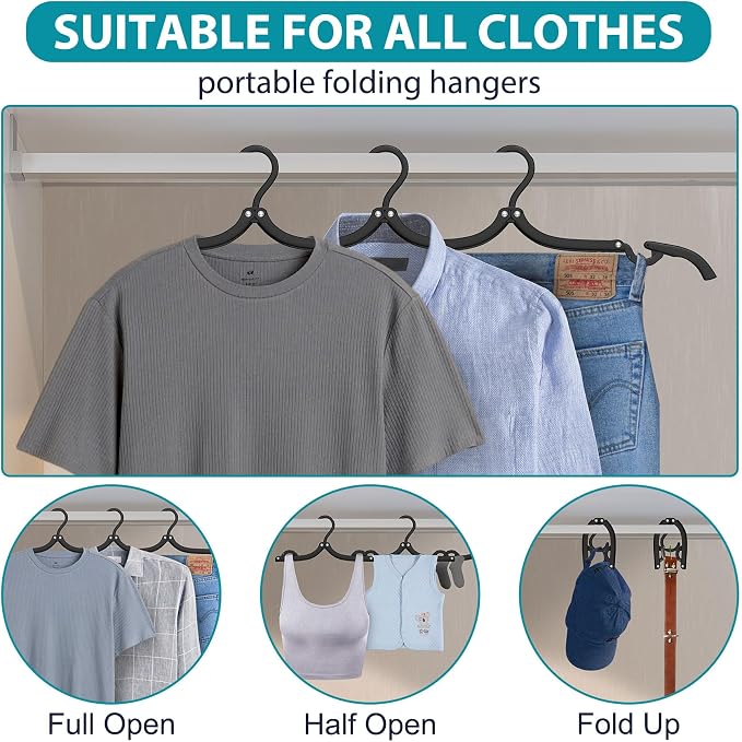 20 Pcs Travel Hangers Set Hanger Organizer - Image 4